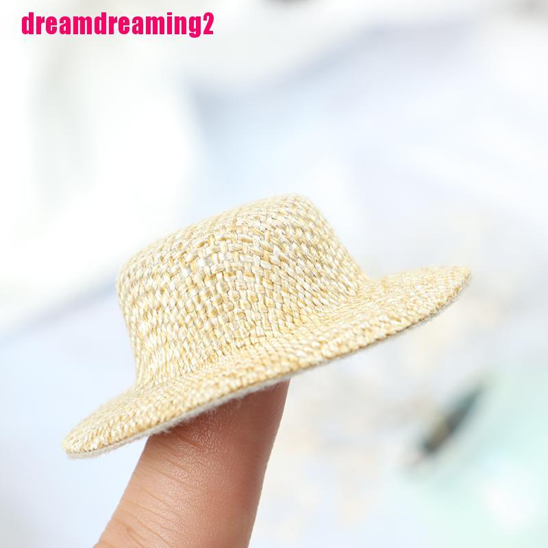 Bộ 2 Mũ Rơm Đáng Yêu Cho Búp Bê Nhà