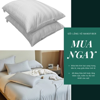 AMZO_RUỘT GỐI NẰM LÔNG VŨ CAO CẤP NẰM ÊM MỀM/ RUỘT GỐI NẰM TO NHIỀU KÍCH THƯỚC CHUẨN KHÁCH SẠN 5 SAO