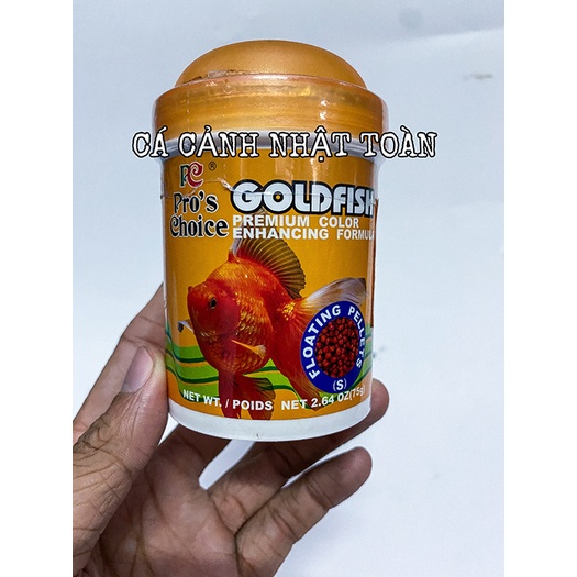 THỨC ĂN CHO CÁ BA ĐUÔI GOLD FISH PRO CHOICE DẠNG VIÊN 75g