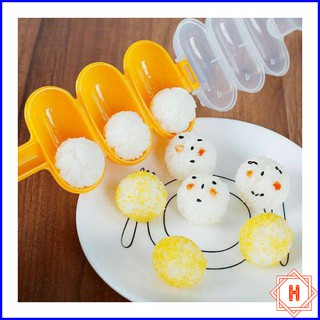 Khuôn lắc cơm bento tạo hình tròn kèm thìa Siêu_Rẻ { H }