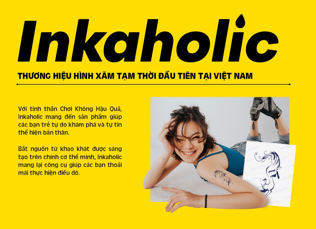 Bạn đã nghe đến hình xăm dán tạm thời Inkaholic trong 15 ngày chưa? Với chất lượng tốt và mẫu mã đa dạng, các hình xăm dán tạm thời Inkaholic sẽ giúp bạn sở hữu một chiếc hình xăm đẹp và chân thực chỉ trong 15 ngày. Hãy khám phá ngay để trải nghiệm những hình xăm tạm thời độc đáo và thú vị nhất.