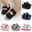 ♬Mg♪-Toddler Girl Cũi Giày Vải Cho Bé Nơ Đế Mềm Prewalker Giày Thể Thao