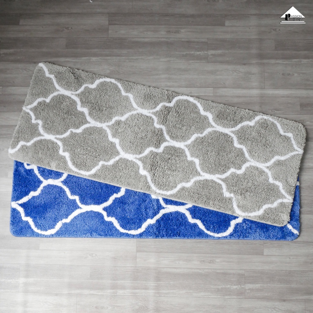Thảm Lau Chân Lông Len Siêu Thấm Đế Cao Su Chống Trượt Size Dài