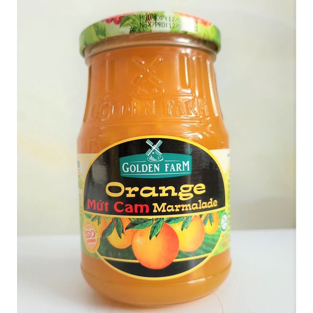 [Lọ 450g] MỨT CAM [VN] GOLDEN FARM Orange Marmalade (halal) Shopee Việt Nam
