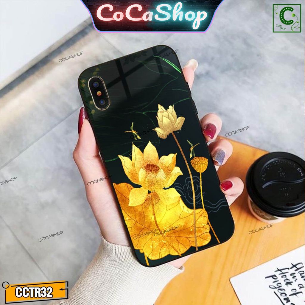 Ốp lưng hoa sen vàng cực chất - 6/6plus/6s/6splus/7/7plus/8/8plus/x/xr/xs/11/12/13/pro/max/plus/promax