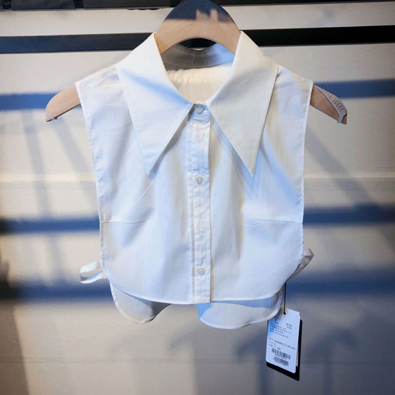 Cổ áo giả vải cotton có thể tháo rời thời trang thanh lịch cho nữ