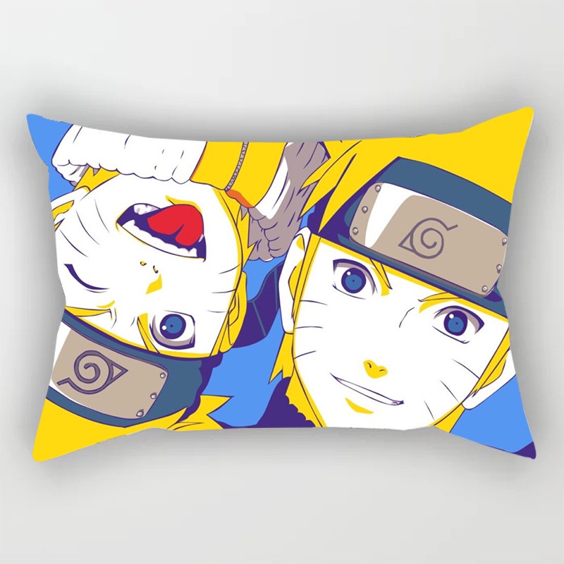 BH2 NARUTO Anime Gối 50X30cm Thời Trang Gia Đình Da Đào Sức Khỏe Sasuke Kakashi Thoải Mái Gối HB2