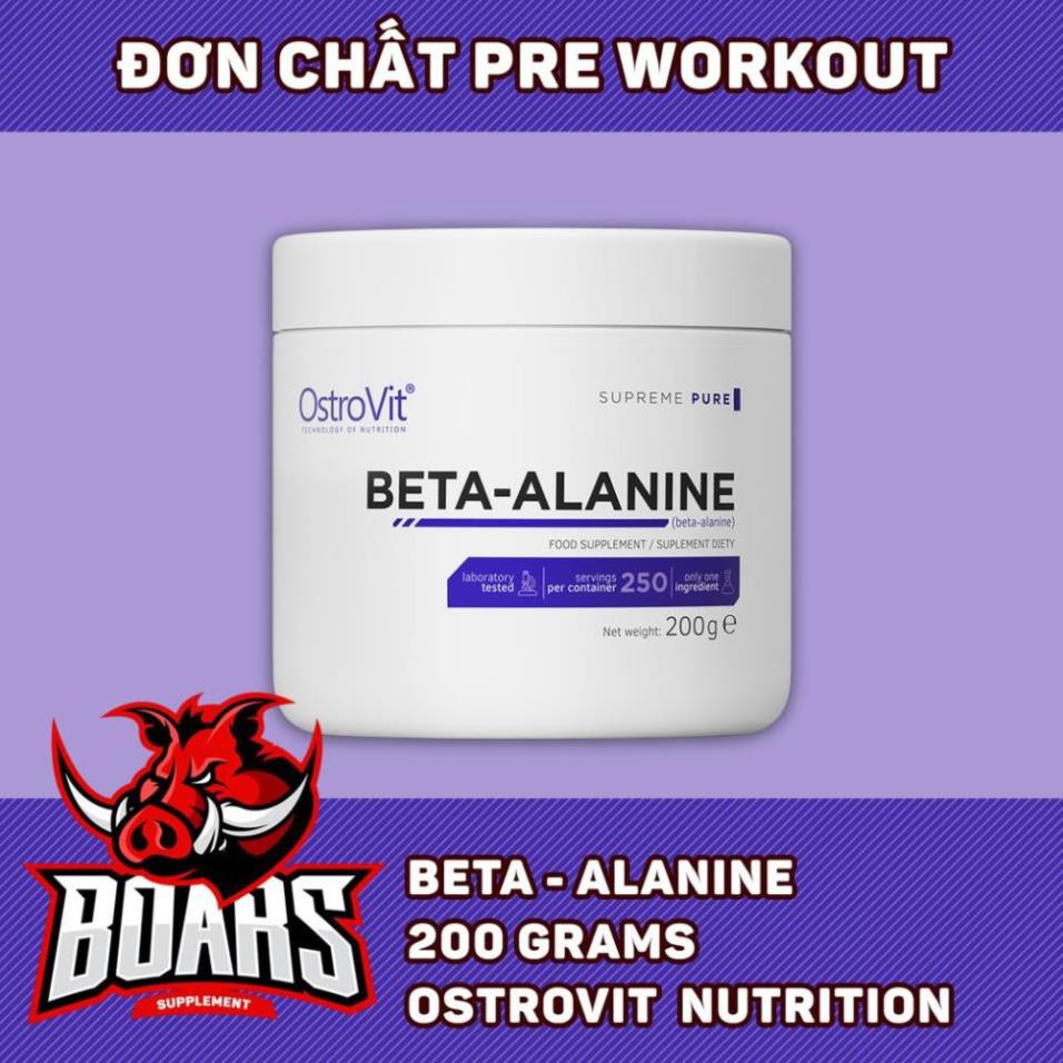 OstroVit Beta-Alanine 200g | Phù Hợp Cho Chế Độ Dinh Dưỡng Thể Thao