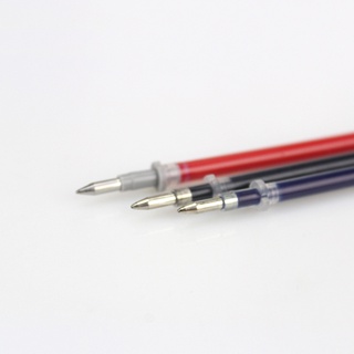 10Pcs 0.38mm 0.5mm Gel Ink Ballpoint Pen Refill Black Blue Red Stationery Supply
