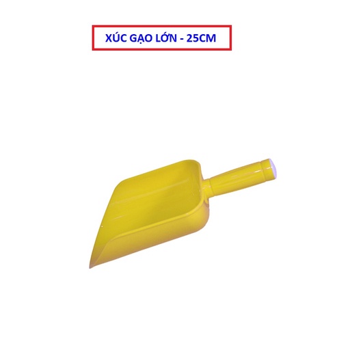 Đồ xúc đá, xúc gạo bằng nhựa kích thước nhỏ, trung, lớn, đại cán cầm liền thương hiệu Châu Hưng nhiều màu sắc