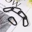 METUBE 1 / 5 / 10 Chiếc Màu Đen Khóa Móc Khóa Thiết Bị Chất Lượng Cao Hợp Kim An Toàn Carabiner