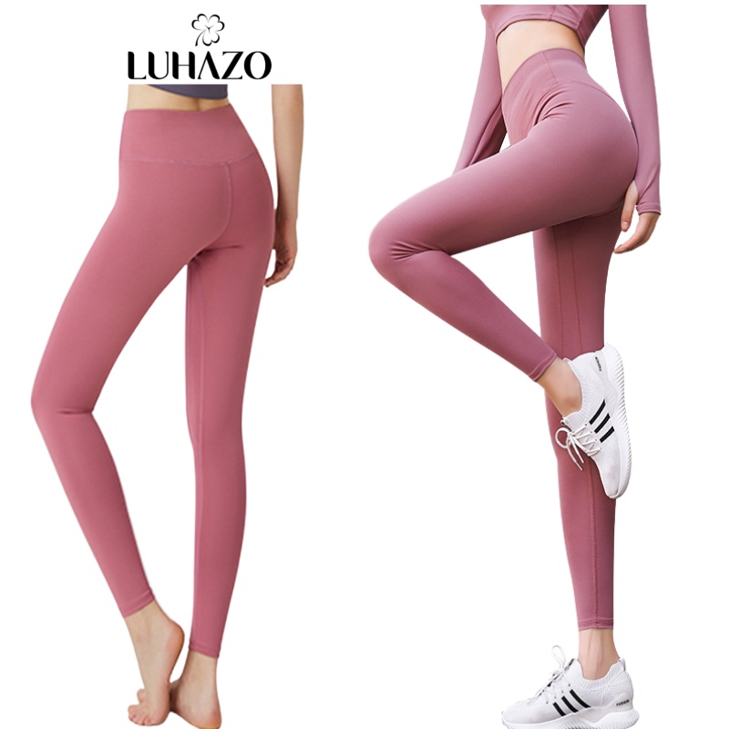 Quần tập gym LUHAZO gen bụng cạp cao nâng mông yoga legging nữ dáng dài vải co dãn giãn 4 chiều thoáng mát MT2 TK2T102 spe