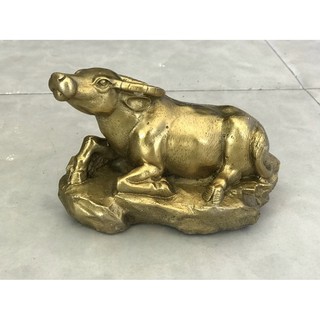 Tượng Trâu Linh Vật 12 con giáp Vật phẩm phong thủy bằng đồng