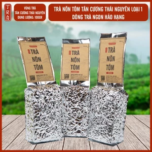 Trà Nõn Tôm Tân Cương, Thái Nguyên, Dòng trà bán chạy nhất tại shop, đóng túi hút chân không, 100gr