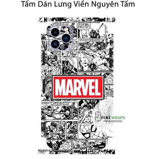 Tấm dán Skin Mặt Sau Siêu Anh Hùng FULL VIỀN Dành Cho 13prm , 12prm , 11prm , x, xsm , ip11 , ip12 , ip13 - FukiShop