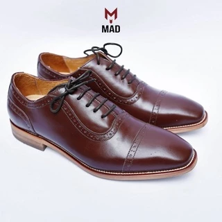 Giày Tây Nam MAD da bò công sở cao cấp oxford captoe