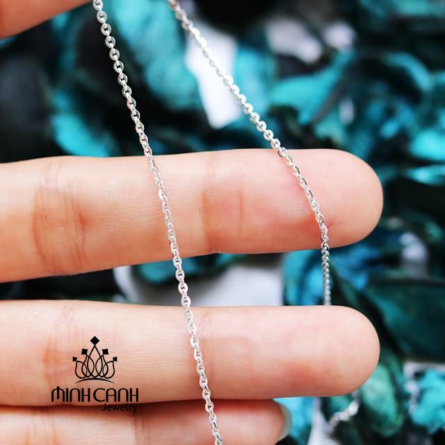 Ảnh Dây Chuyền Bạc Ta Dạng Mắt Xích Không Kèm Mặt - Minh Canh Jewelry 1