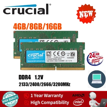 Bộ nhớ máy tính xách tay 4GB / 8GB / 16GB RAM DDR4 SODIMM 2133 / 2400 / 2666 / 3200 MHz 260Pin 1.2V RAM PC4-17000 19200 12800 21300 25600 RAM CHO máy 