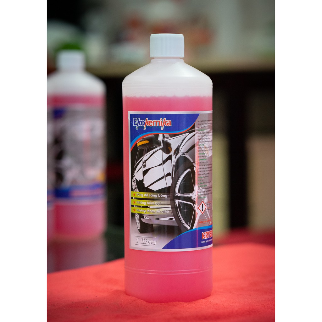 Dung dịch làm bóng, làm khô và bảo vệ thân xe Krystal Wax-1L thương hiệu Ekokemika