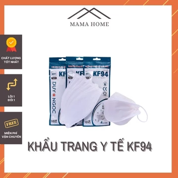 Khẩu trang y tế người lớn kháng khuẩn, khẩu trang KF94 chống bụi mịn PM 2.5
