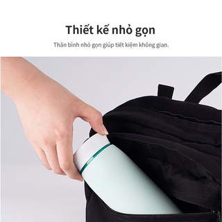 Bình giữ nhiệt LocknLock Feather Light Ring 460ml LHC4244 , có khay lọc trà, cầm nhẹ tay - K-MALL