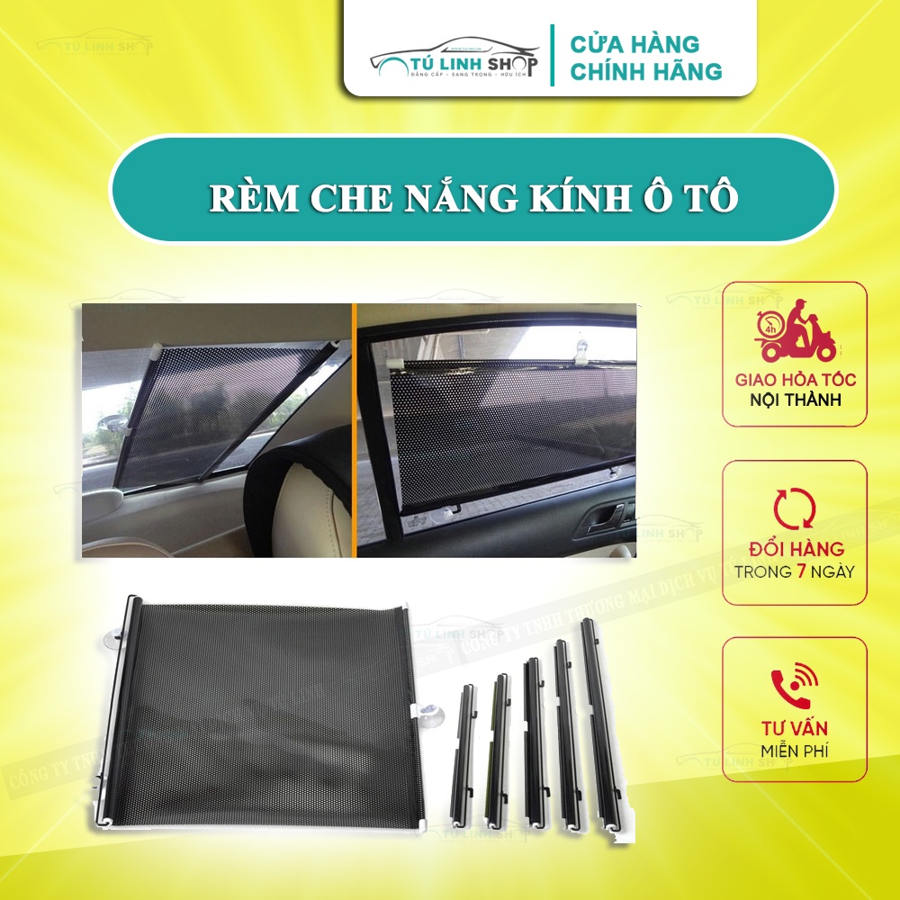 Rèm che nắng cuộn che kính cửa, kính lái và kính hậu ô tô | Shopee Việt Nam