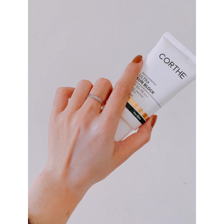 Kem chống nắng Corthe SPF50+ Ultra Sun Block Hàn Quốc mờ thâm mụn, dưỡng ẩm da mặt - PhuongAnHouse