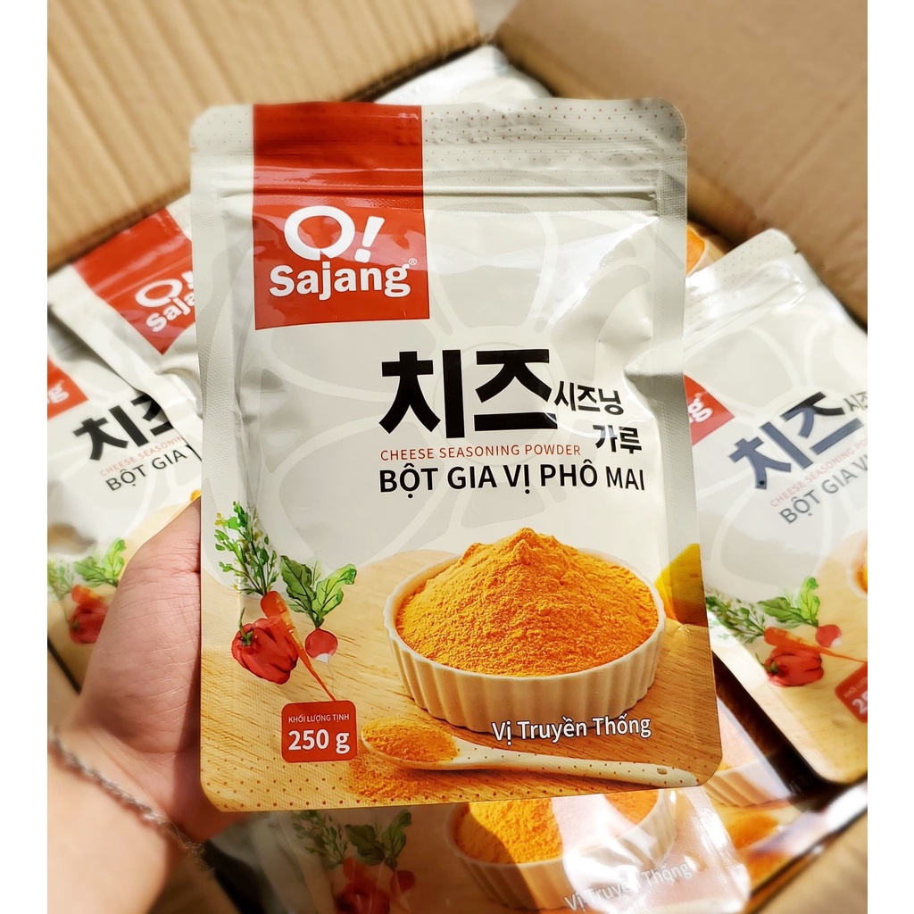 Bột gia vị Phô mai O!Sajang loại 250g - Chuẩn 100% vị phô mai - Dùng để ướp các loại đồ ăn