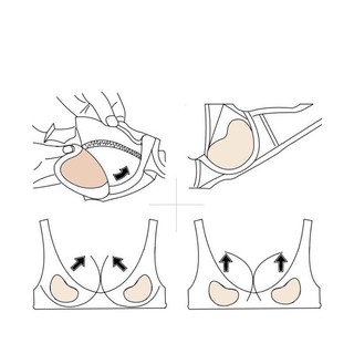 Miếng dán độn ngực nữ giúp tăng vòng 1 tạo khe gợi cảm và  sự quyến rủ DEVARI D2001