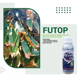 FUTOP 500WG DỪNG NGAY NẤM BỆNH GÂY HẠI( thán thư sầu riêng) Azoxystrobin và Tebuconazole Dạng Cốm