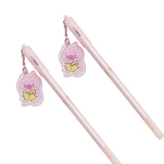3 Bút Nước Tag Hình Heo Xinh - Thỏ Hồng VPP