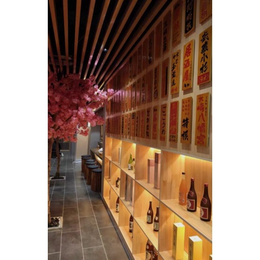 (không nhận theo yêu cầu)Bảng gỗ Nhật Deco Izakaya trang trí nhà hàng sushi 30x10cm