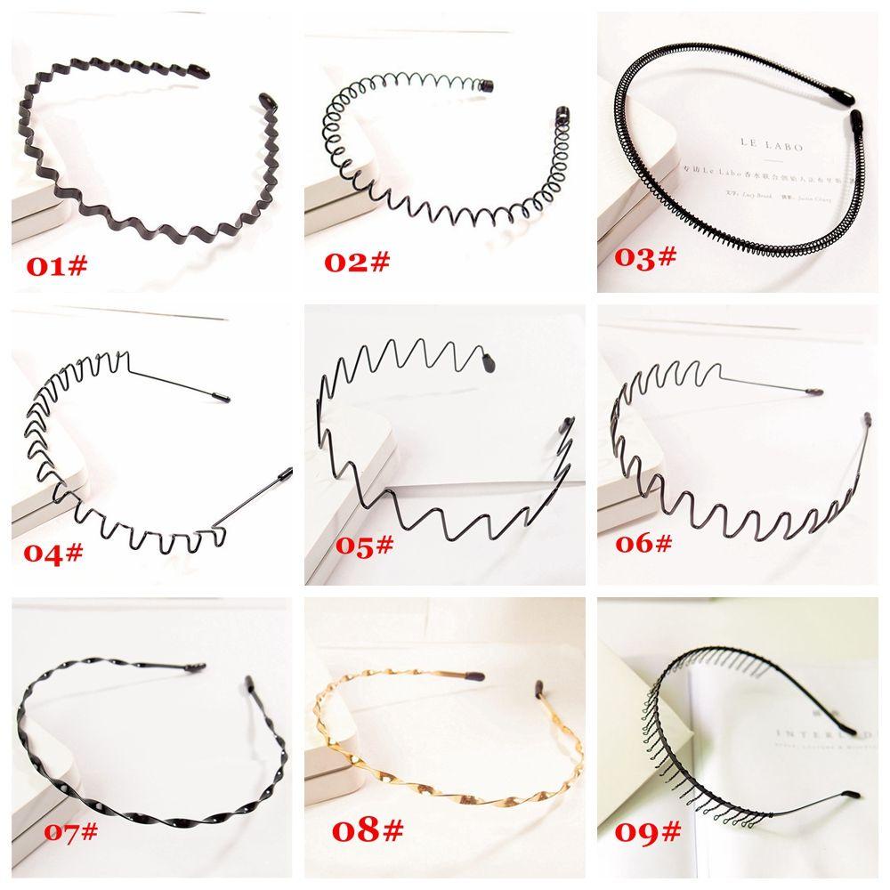 SEREIN Băng đô kim loại thể thao Bán chạy Băng đô lượn sóng phong cách Alice Unisex