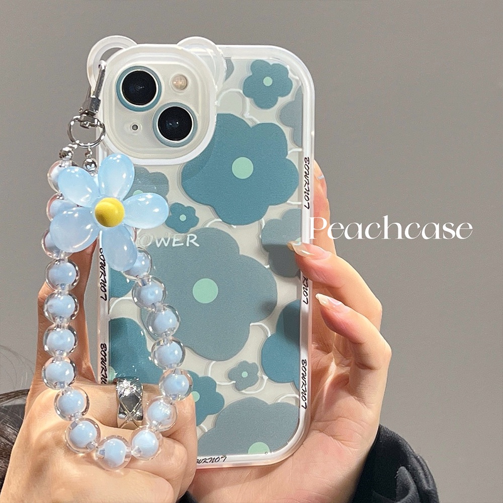 Ốp bảo vệ IPhone 14promax Phong cách mát mẻ Vòng tay hoa Vỏ mềm Apple 12 / 13 / 14promax Phong cách nữ đơn giản Vỏ bảo vệ nhỏ tươi chống sốc