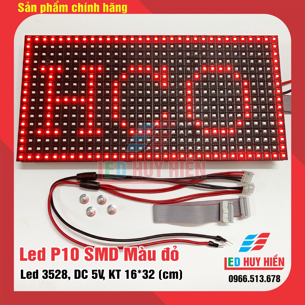 Module led P10 smd màu đỏ ( Led P10 smd màu đỏ) đủ phụ kiện | Shopee ...