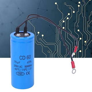 [Iuxishop]Tụ Điện Cd60 Ac 75uf 250v 75mfd Hvac Chuyên Dụng