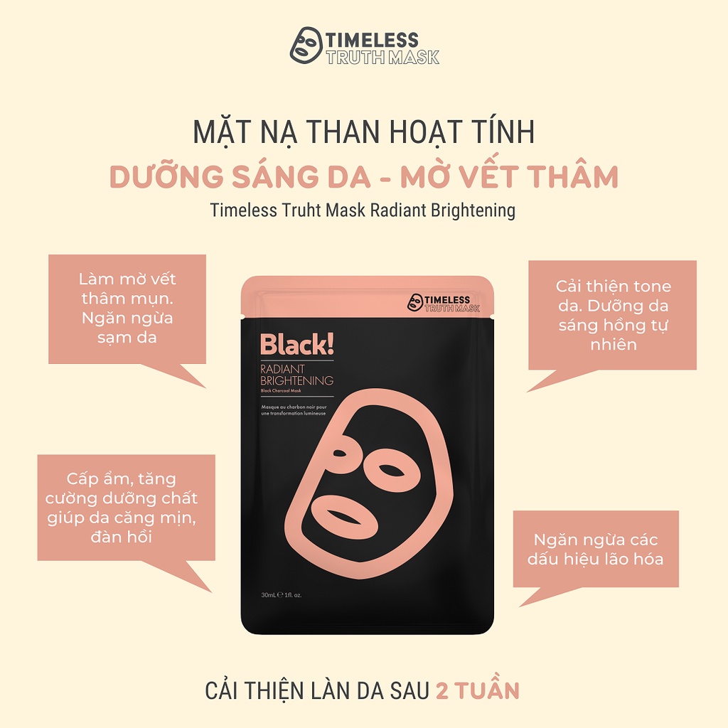 Ảnh Hộp 5 miếng Mặt Nạ Tinh Chất Sáng Da Timeless Truth 5x30ml - Tặng 1 Mặt Nạ Sợi Tơ Siêu Nhẹ Sáng Da 1