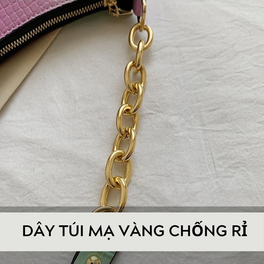 Túi kẹp nách nữ pastel thời trang Đeo Vai Loan Màu [Cam Kết Túi Nhập Quảng Châu] HARA Túi Xách