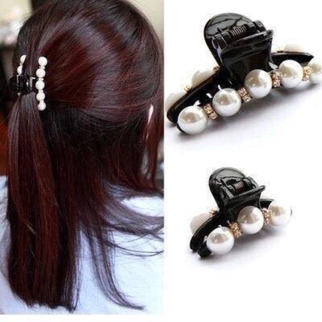 Kẹp tóc Ngọc Trai Hàn Quốc - Ngọc Trai Nhân Tạo