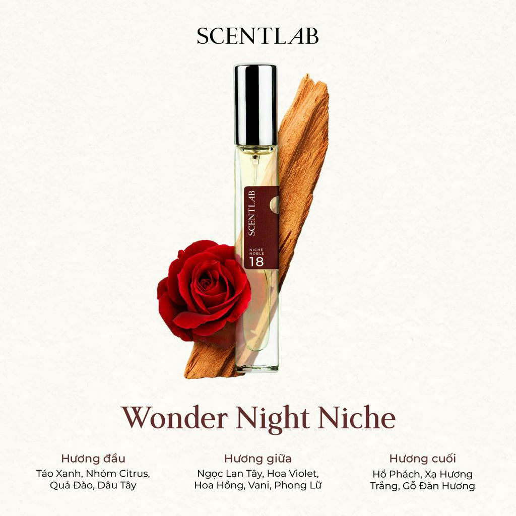 Ảnh Nước hoa nữ SCENTLAB No.18 Noble Wonder Night Niche tinh dầu thơm lâu lưu hương 10h trưởng thành, nữ tính 3