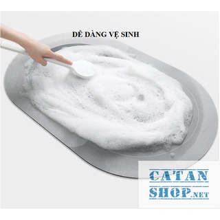 Thảm chùi chân Hút Nước Siêu Thấm - Thảm Lau Chân Siêu Dày, đế cao su chống trượt(40 * 60 cm)GD547-TLauChanSili