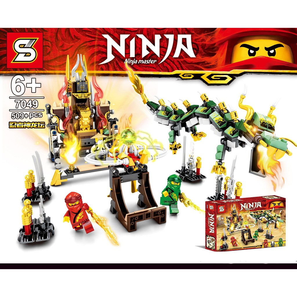 Lắp ráp Ngôi Đền Rồng Xanh 509 khối. Sheng Yuan 7049 (NOT Lego Ninjago ...