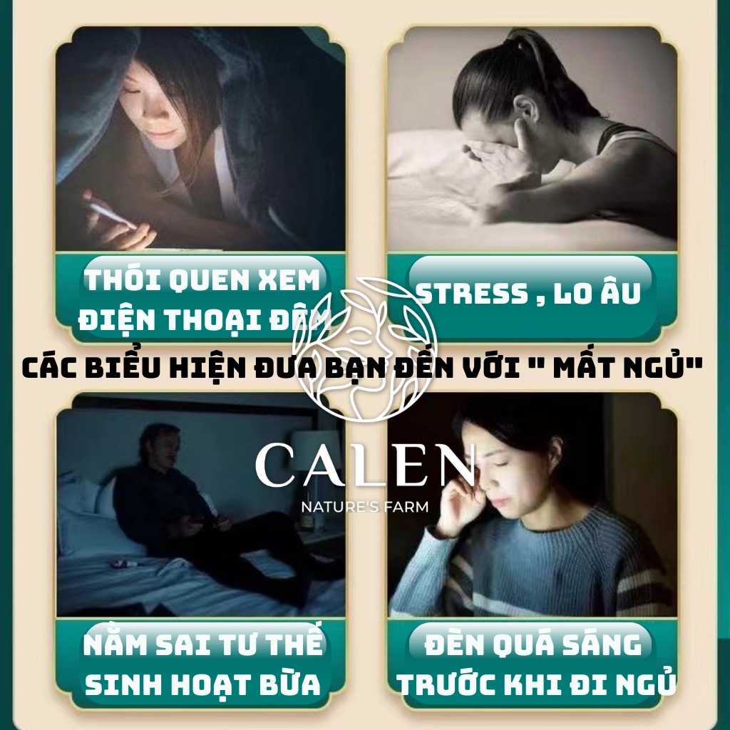 Trà An Thần, Ngủ Ngon cải thiện chứng mất ngủ, khó ngủ, ngủ không sâu giấc Calen Herbal Tea