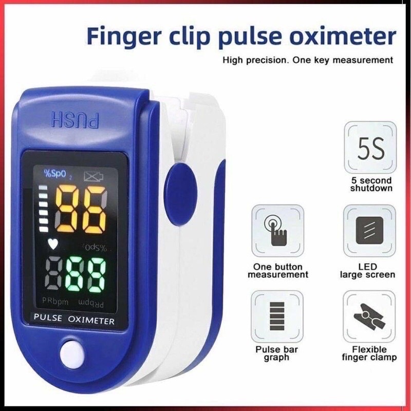 [Máy SPO2] Máy Spo2 đo nồng độ oxi trong máu PULSE LK87 OXIMETER ...