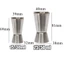 TOPTOOLCX Đo Jigger Cup Barware Thép không gỉ Dụng cụ thanh bắn kép