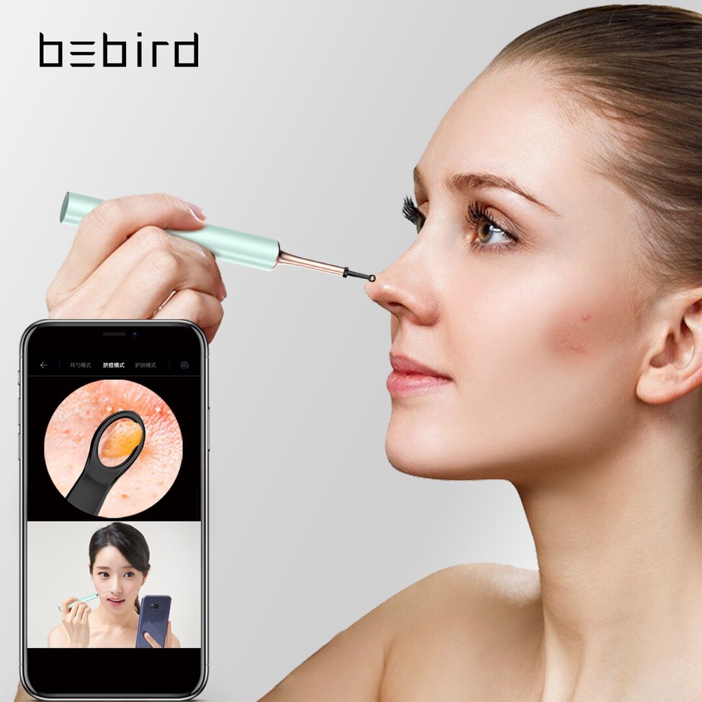 Bebird T15 Visual Ear Cleaner Chăm sóc sức khỏe Minifit 2in1 Acne Wax Removal Tool HD1080P Otscope IP67 Nội soi chống nước