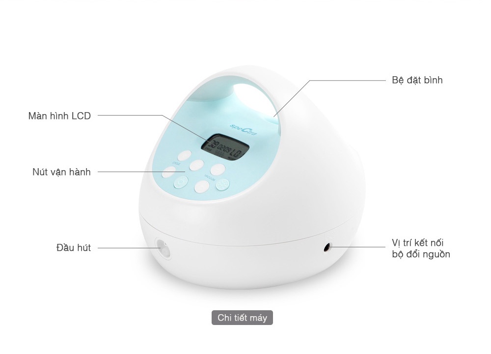 Mô tả Máy Hút Sữa Điện Đôi Spectra S1 Plus Chính Hãng (Bảo Hành 24 Tháng) - 12