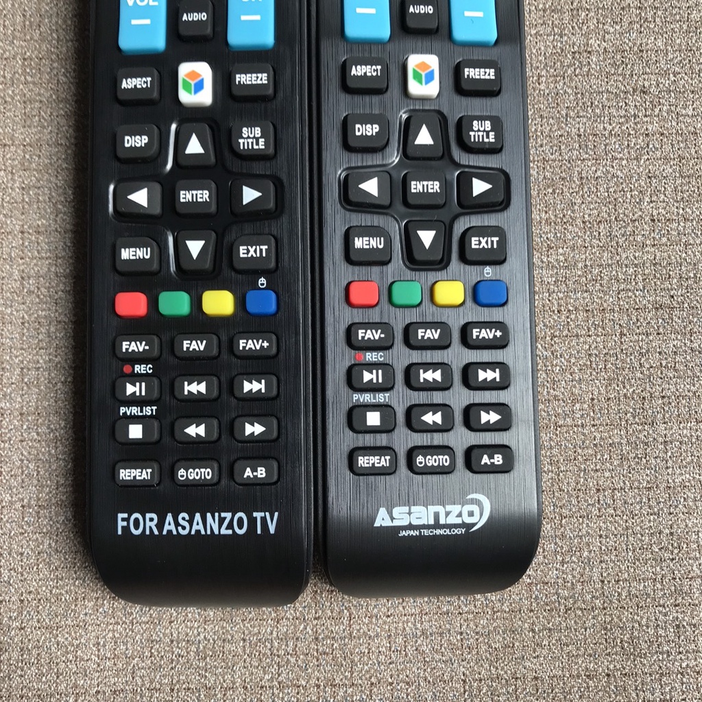 Điều khiển tivi asanzo các dòng TV smart, Remote asanzo smart được chọn mẫu
