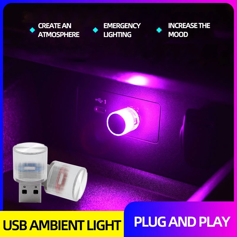 Đèn LED USB Mini Tạo Không Khí Mini Trang Trí Trần Nhà/Xe Hơi
