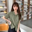 SUXI Áo Sơ Mi Nữ Tay Ngắn Màu Trơn Kiểu Dáng Đơn Giản